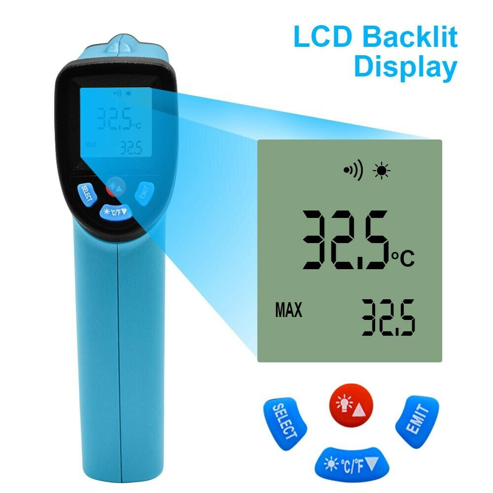 Industry Temperature Gun Digital No-contact Laser Infrared Thermometer IR Meter