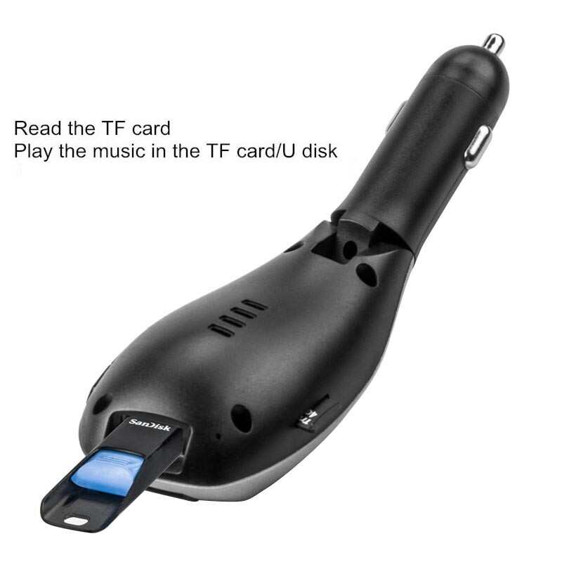 USB Car Charger Wireless Bluetooth FM Transmitter Modulator TF MMC MP3 Player US