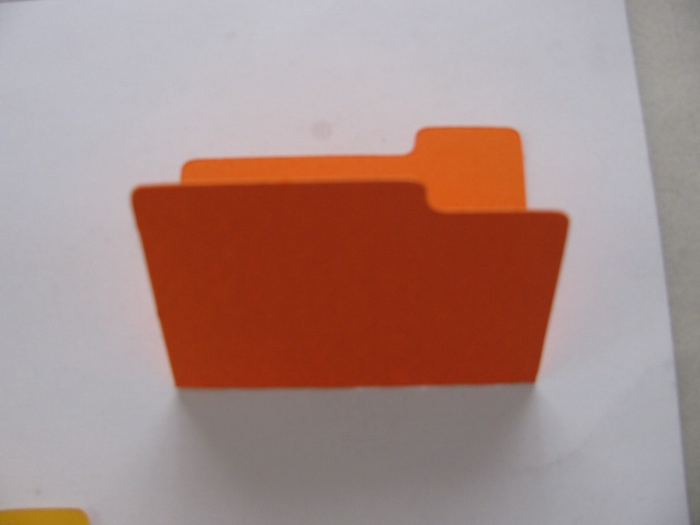 6 MINI FILE FOLDERS Solid Colors Scrapbook, Card Making, Journals NEW