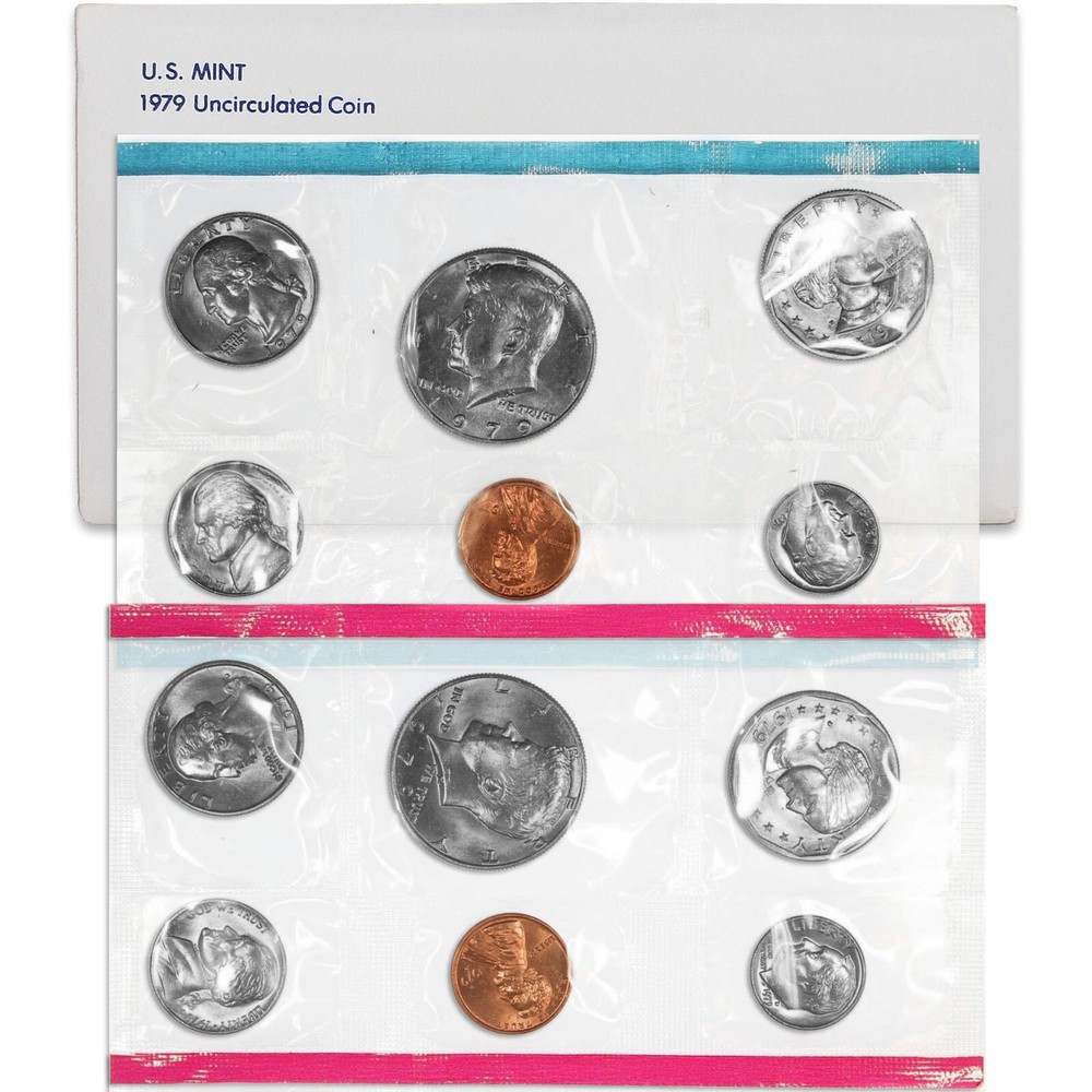 1979 Mint Set Original Envelope 12 BU US Coins BU