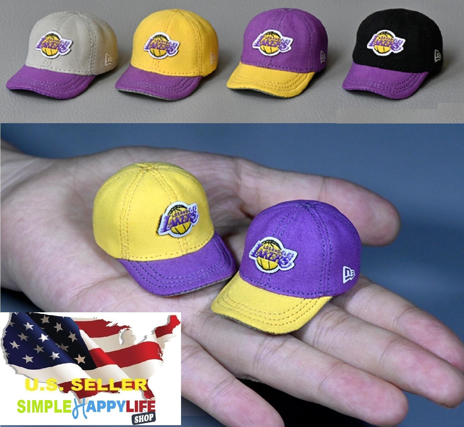 1/6 scale Lakers Hat for 12" figure doll phicen hot toys Enterbay Kobe ❶USA❶