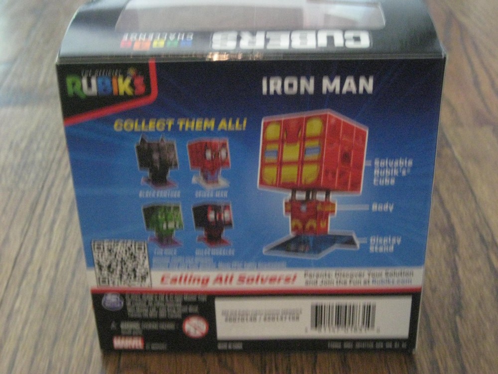 Marvel Iron Man Rubik's Cube Speed Cube Spin Master 3 x 3 New in Box!