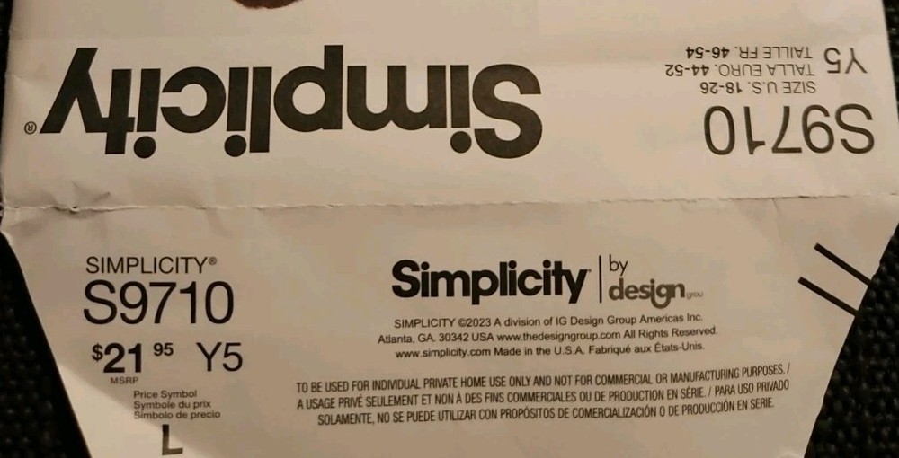 Simplicity S9710 Misses' Skirts 3 Lengths Button Front Panels (18-26) Pattern