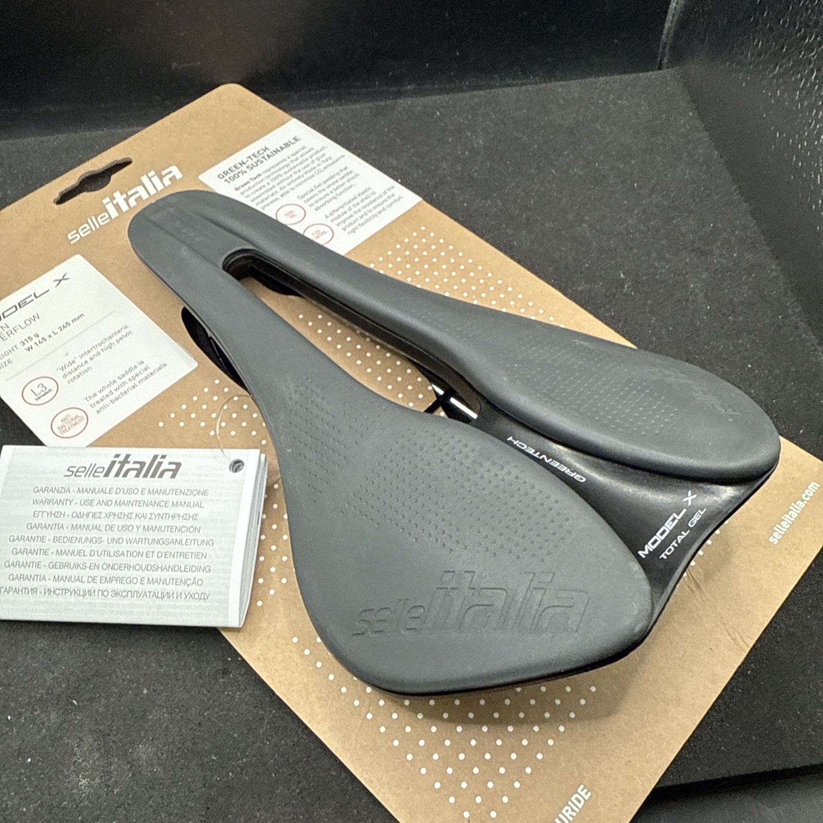 Selle Italia Model X Green L3 Superflow Cycling Saddle 145mm (9419-2)