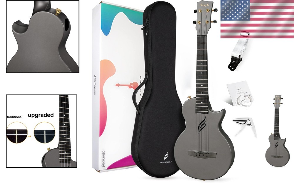 Tenor Ukulele for Adults with Case & Strap