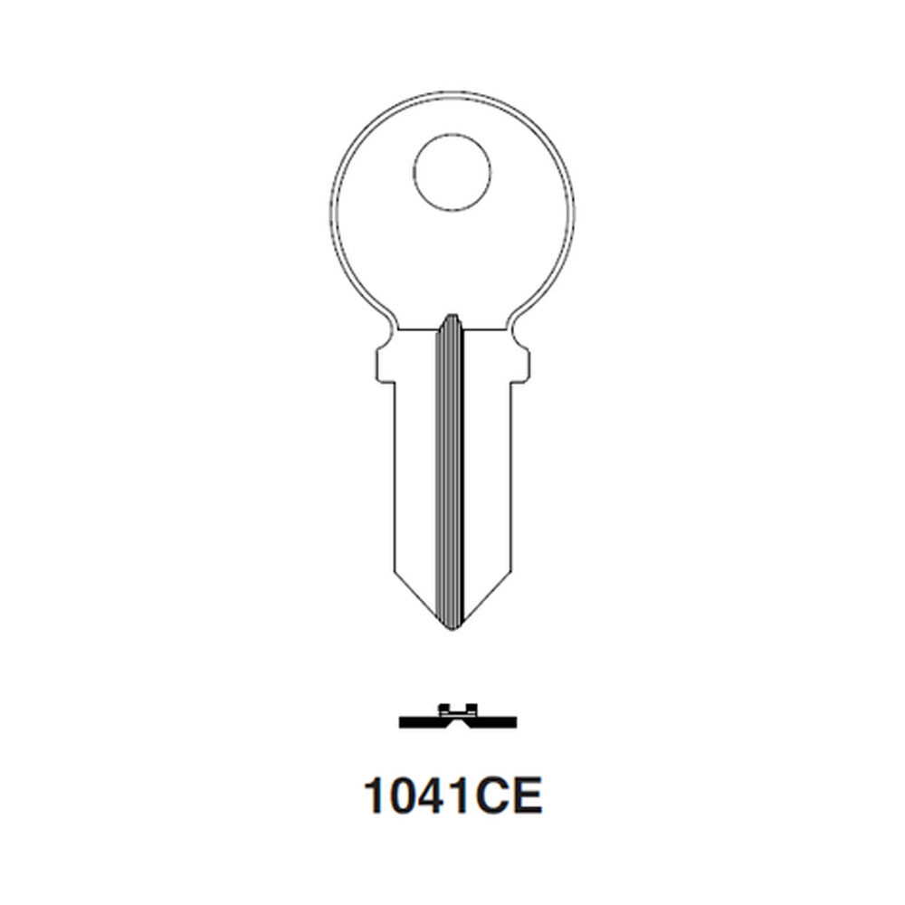 1041CE Key Blank – Nickel