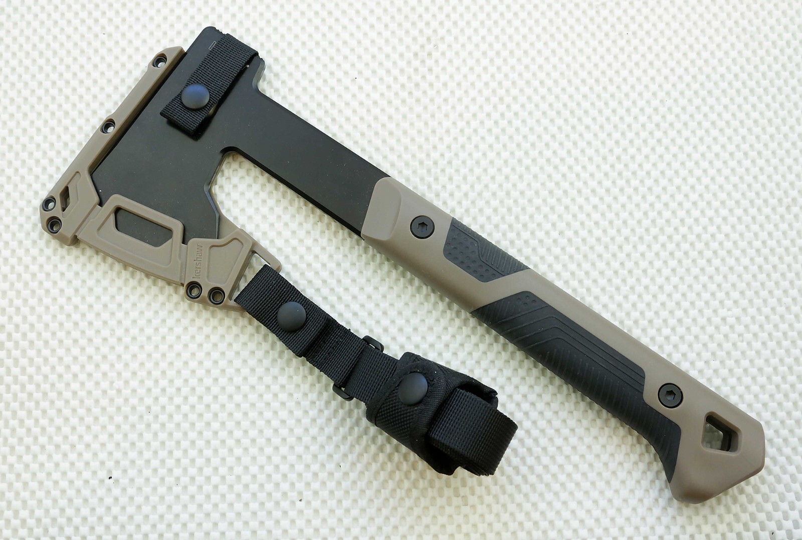 Kershaw 1075X Deschutes Axe 3Cr13 Steel Tan Nylon/Rubberized Handle