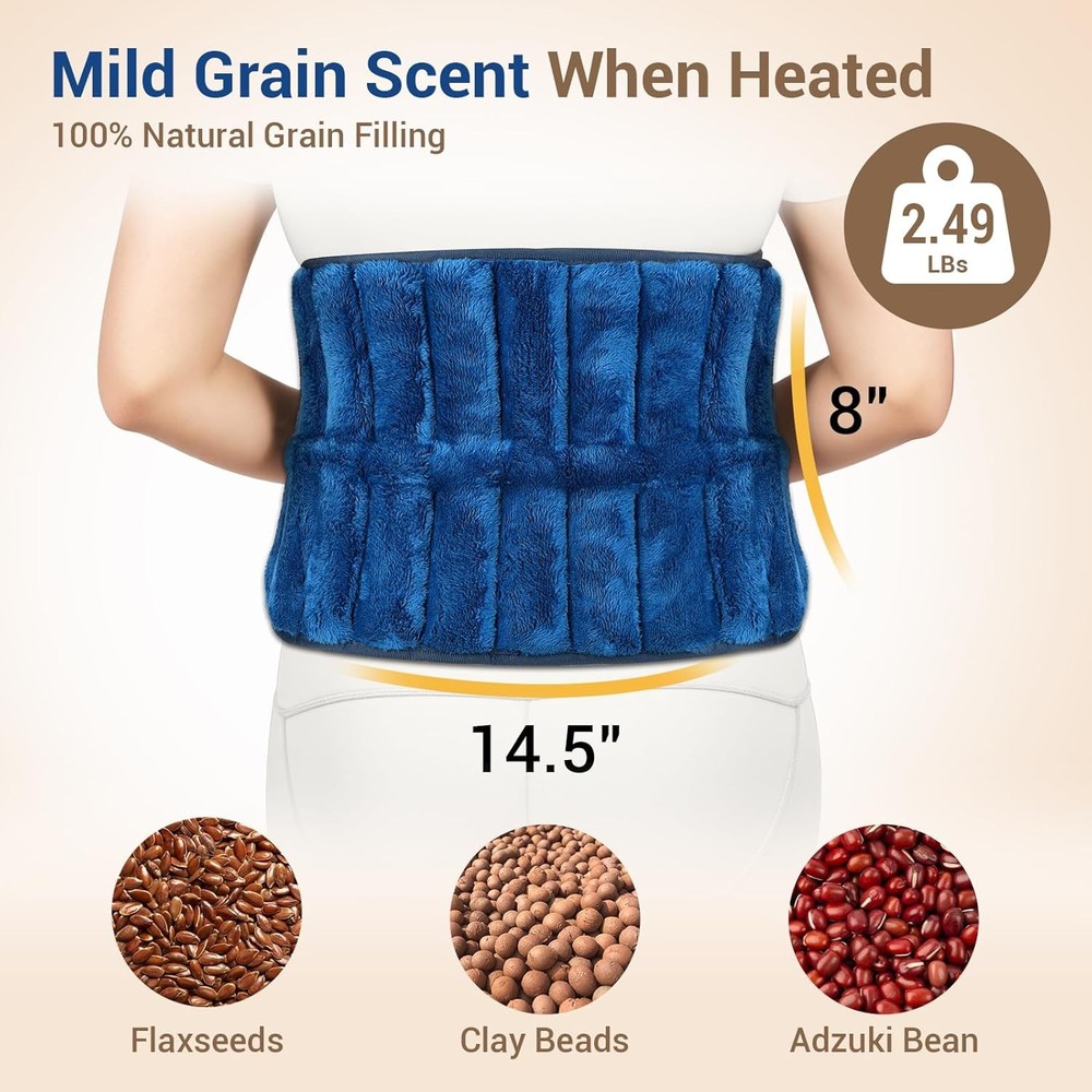 Microwavable Moist Heating Pad Lower Back Pain Relief Sciatica Cramps