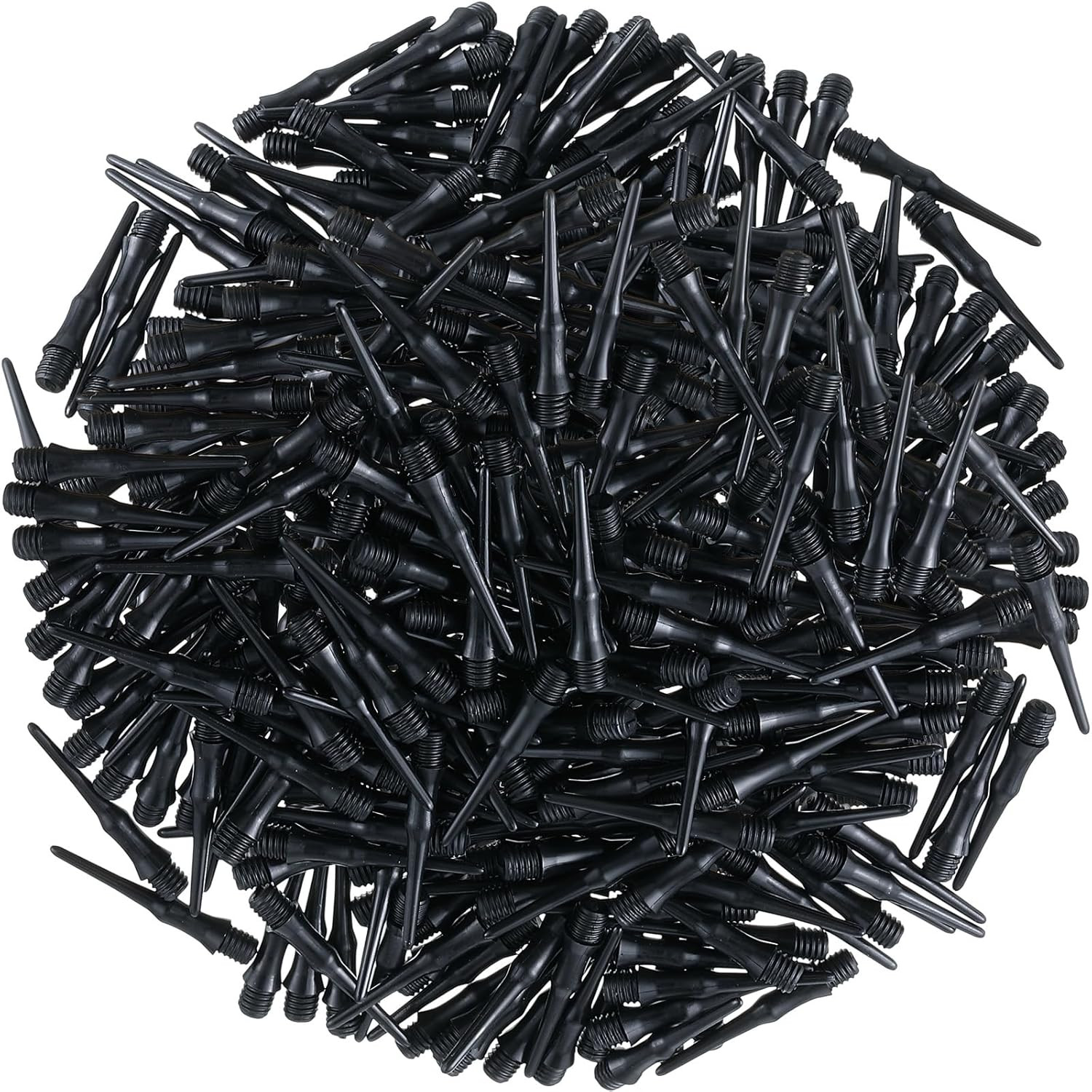 200-Pack 2BA Soft Tip Dart Points - Plastic Replacement Tips for Darts