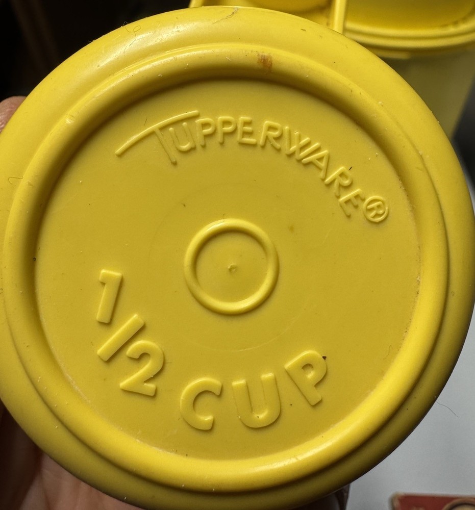 Tupperware Replacement Measuring Cups 1/2 Cup #764-7 Yellow~ PreOwned