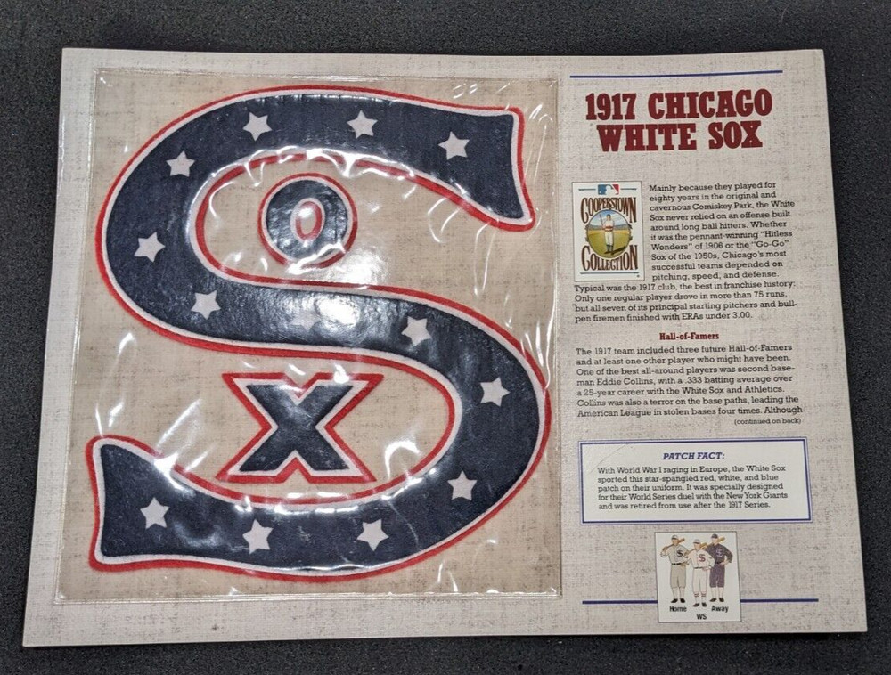 1917 CHICAGO WHITE SOX COOPERSTOWN COLLECTION COMMEMORATIVE MLB PATCH