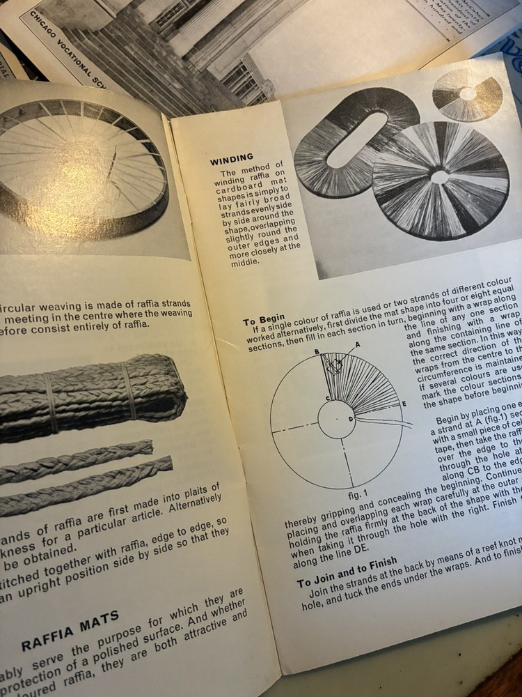 Vintage Raffia Makers Booklet Guide