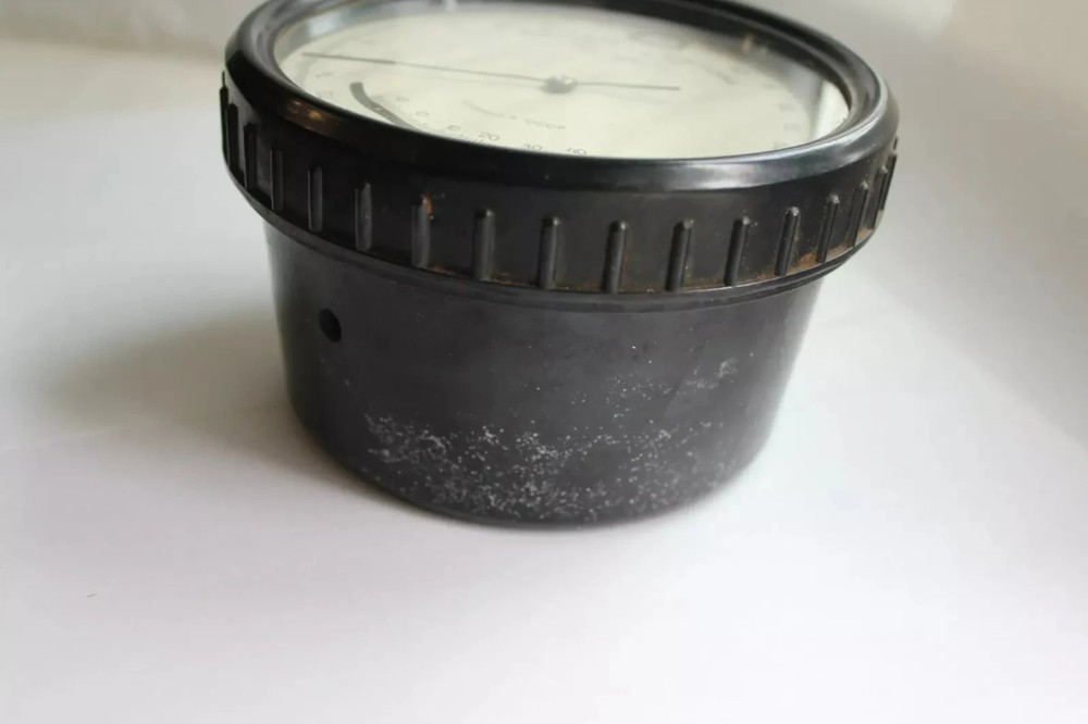 Vintage Soviet Barometer aneroid Box measuring device USSR