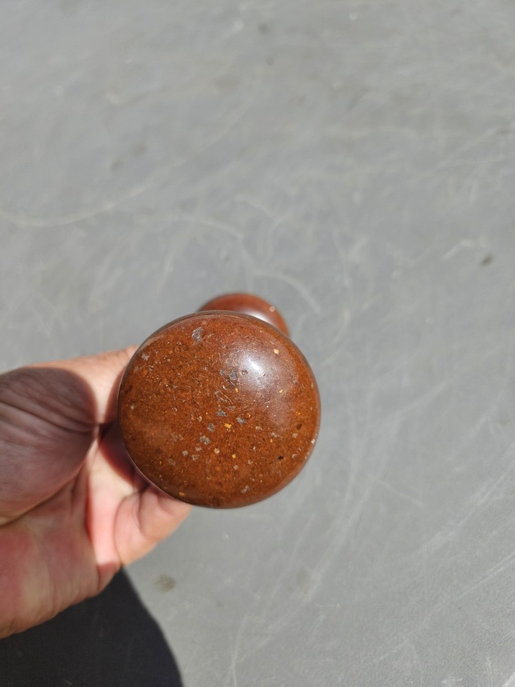 Antique Door Knobs & Shaft Brown Worn Good Stuff