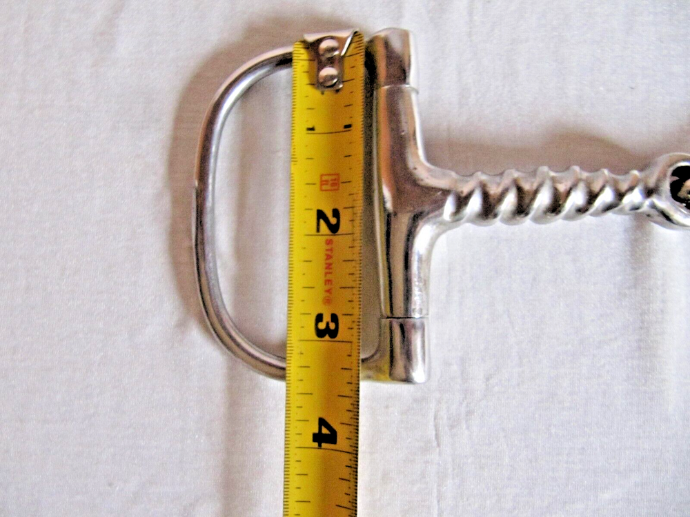 5” Corkscrew English Hunter D-Ring Snaffle Bit