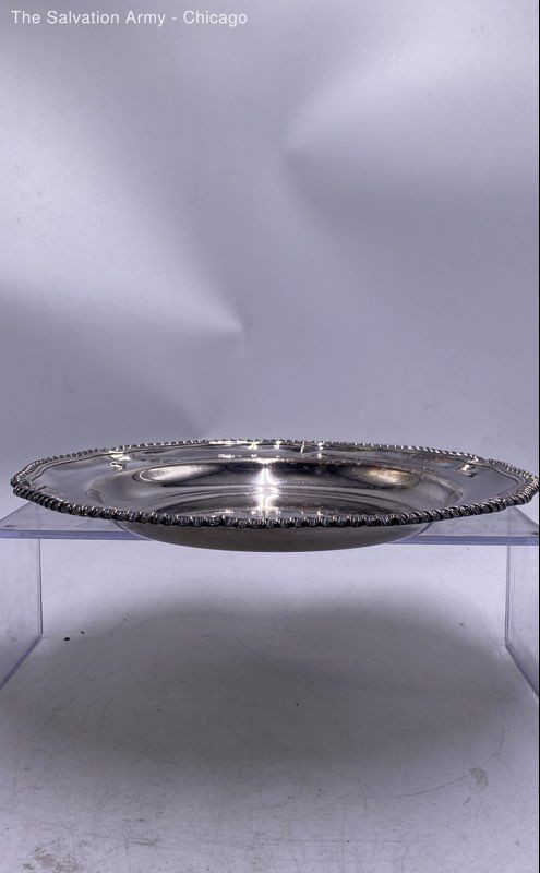Kitchenware Tableware Round Shape Large Serving Silver Plate Tray