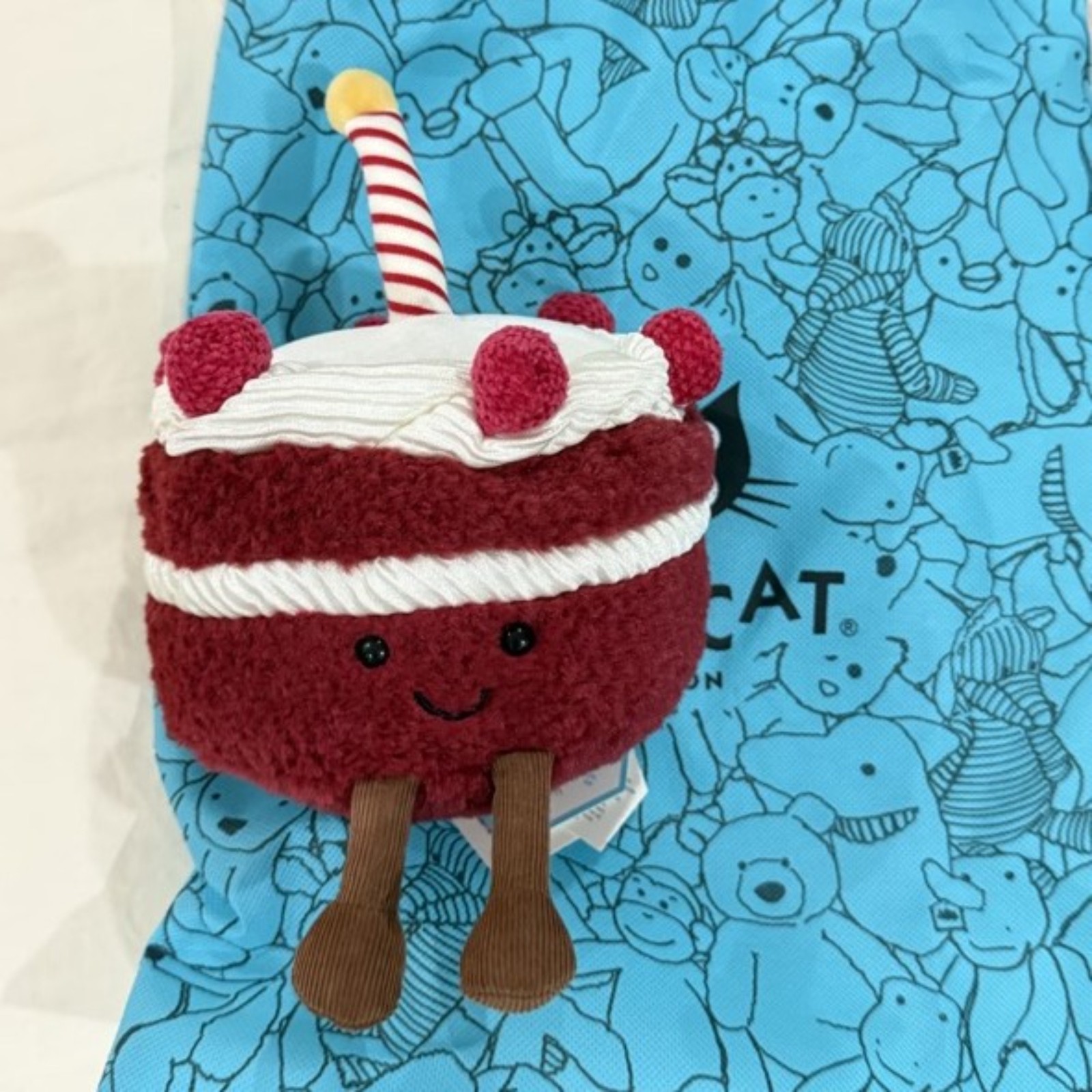 Jellycat Cute Red Amuseables Cheri Cake Food Plush Soft Stuffed Plush Toy Gift