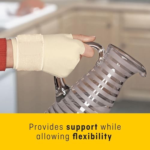 Hand and Wrist Compression Glove, Provides Support and Small/Medium