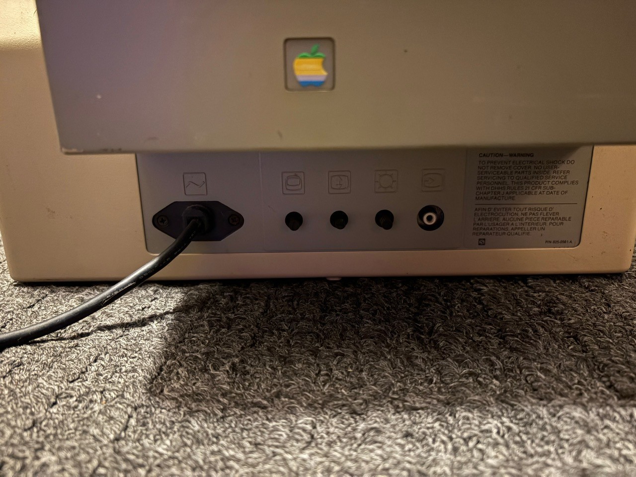 Apple II A2M2010 Green Phosphor Composite Tilt Screen Monitor Tested & Working