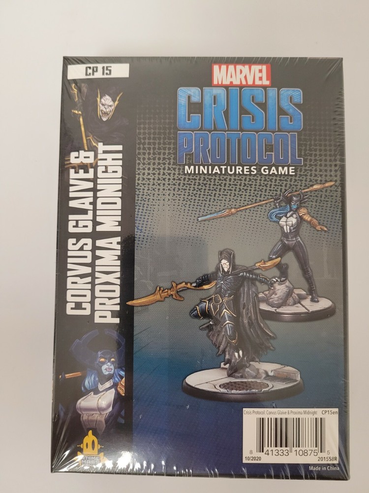 Marvel Crisis Protocol CORVUS GLAIVE & PROXIMA MIDNIGHT NIB SEALED