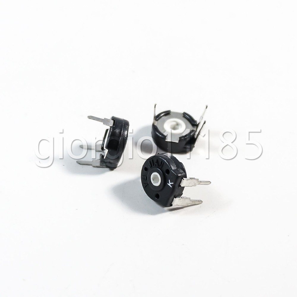 10pcs Spain Potentiometer Hexagonal Hole Horizontal Type 1K Ohm PT-10