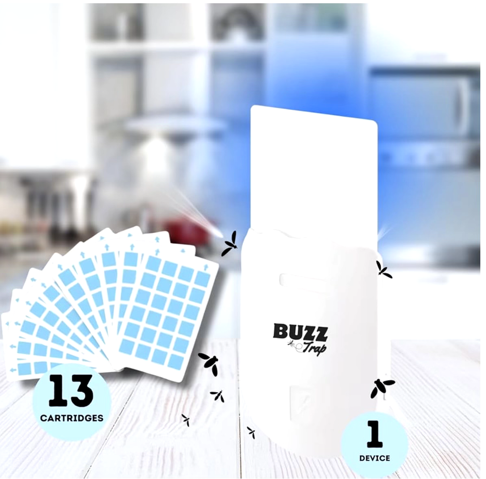 Flying Insect Trap, Indoor Fly Trap, Fruit Fly Traps (1 Device + 13 Refills)