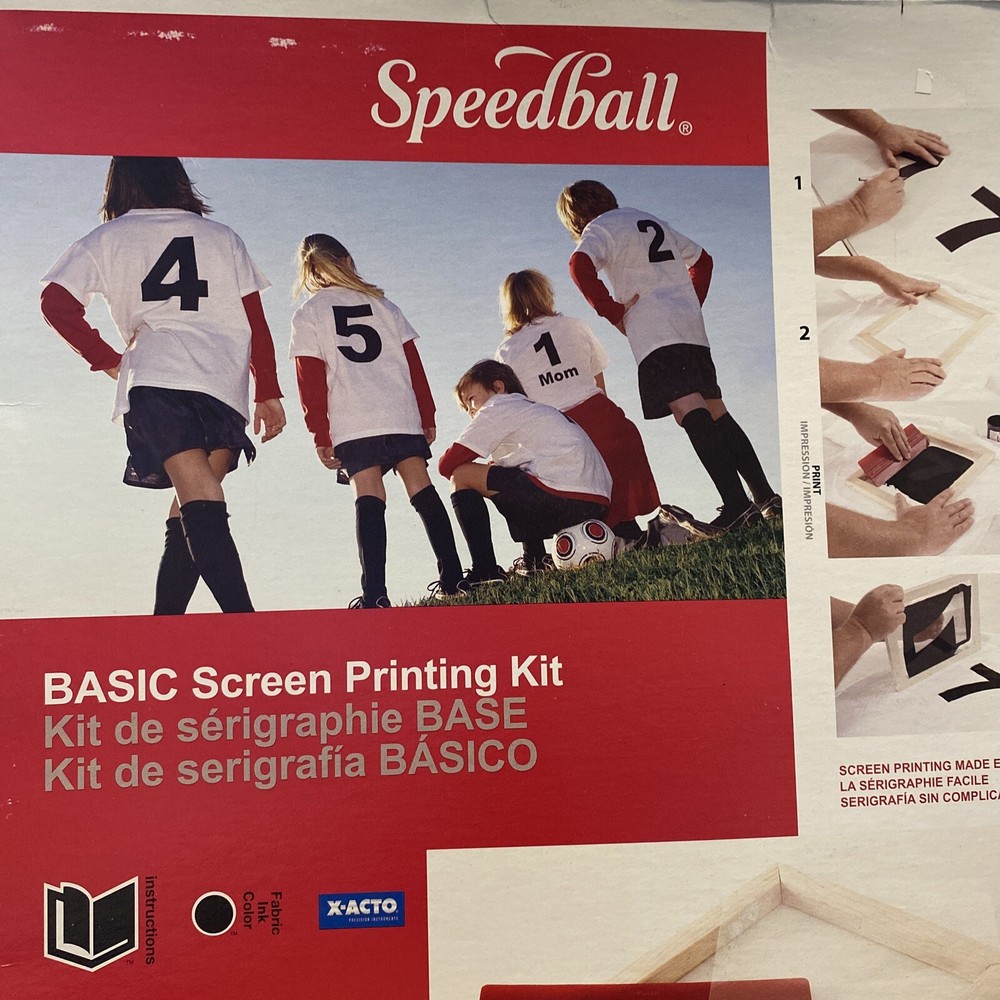 Speedball Basic Fabric Screen Printing Super Value Kit New