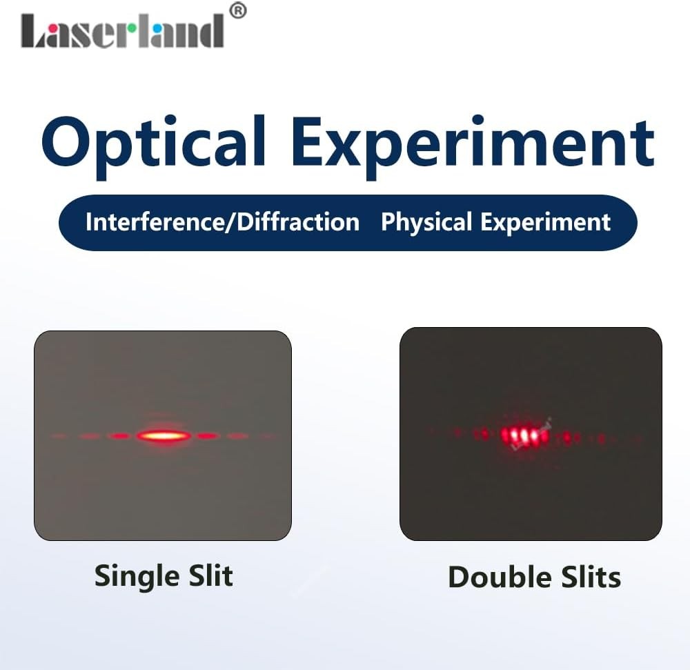 Young's Double-Slit Experiment, Single Slit, with Holder Observation Board
