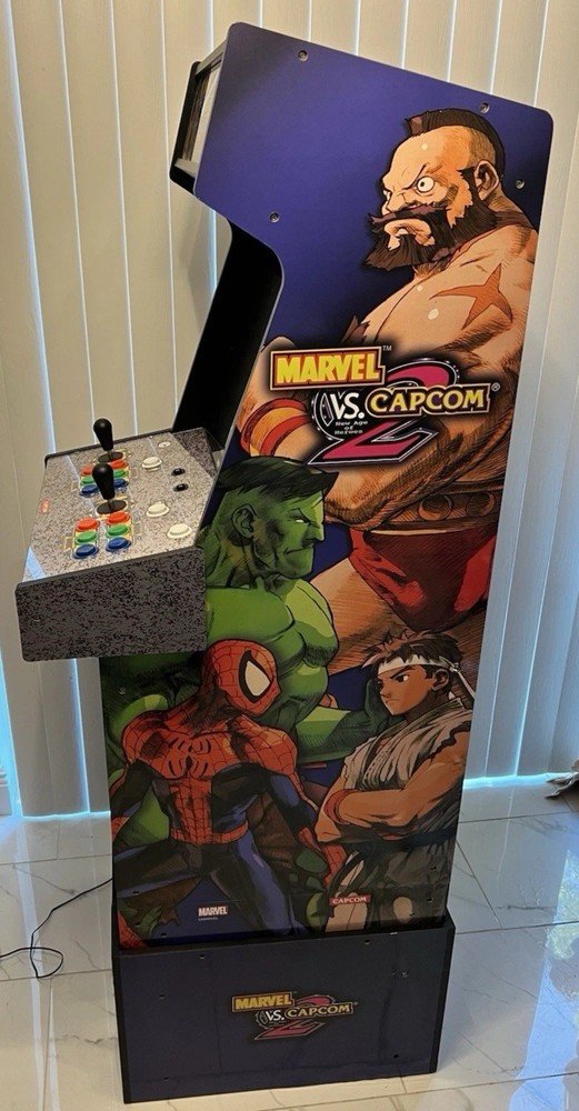 Marvel vs Capcom 2 w/ Lit Marque - Arcade1Up Riser Included 🔥 VERY RARE