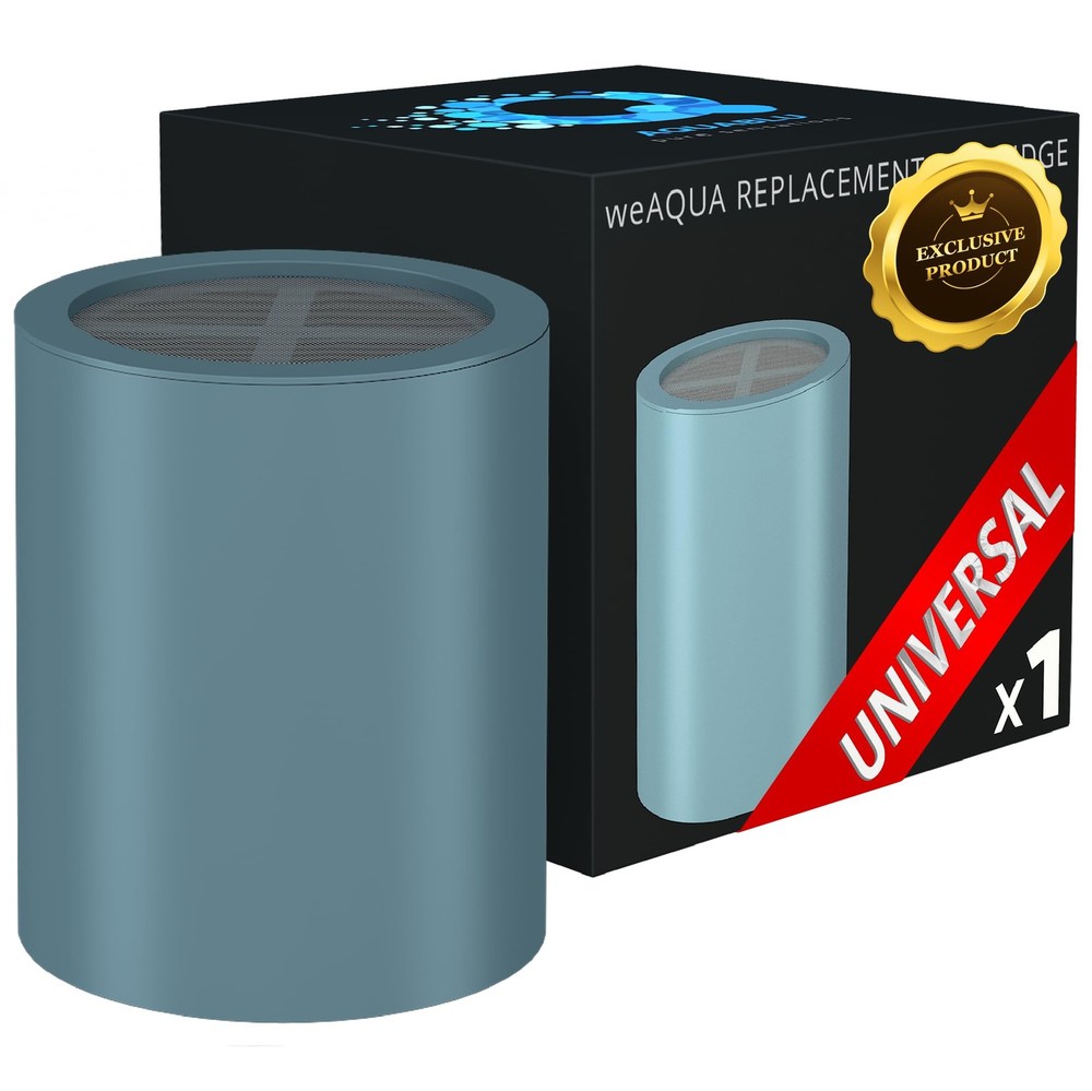 weAQUA Heavy Duty NO BS Shower Filter Replacement Filter, Chrome
