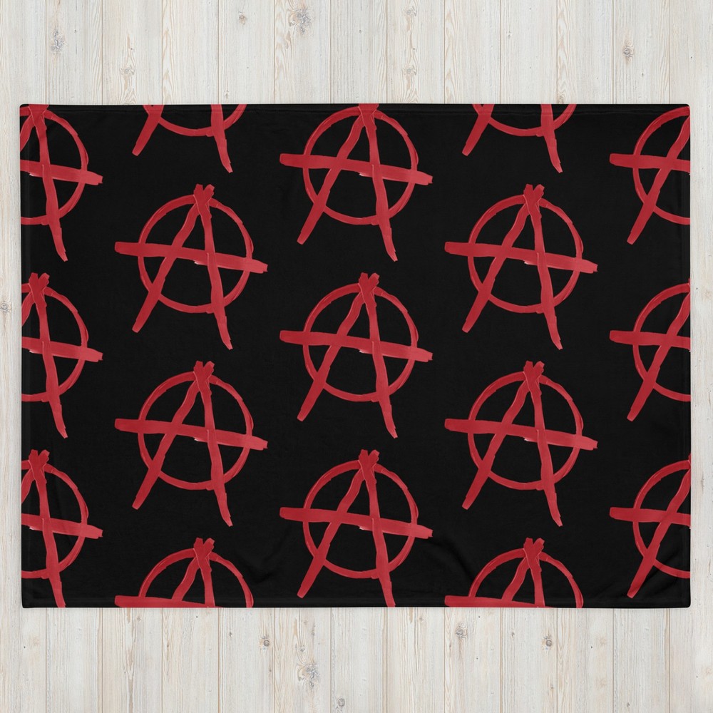 Anarchy A, CW Design, Throw Blanket