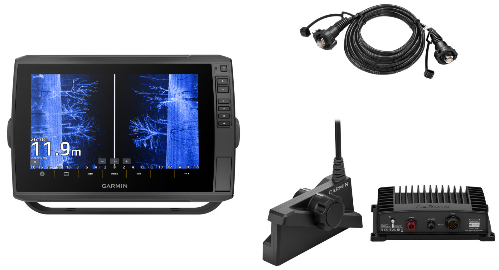 Garmin 12" Echomap Ultra 2 126SV With Livescope Plus LVS34 System Bundle