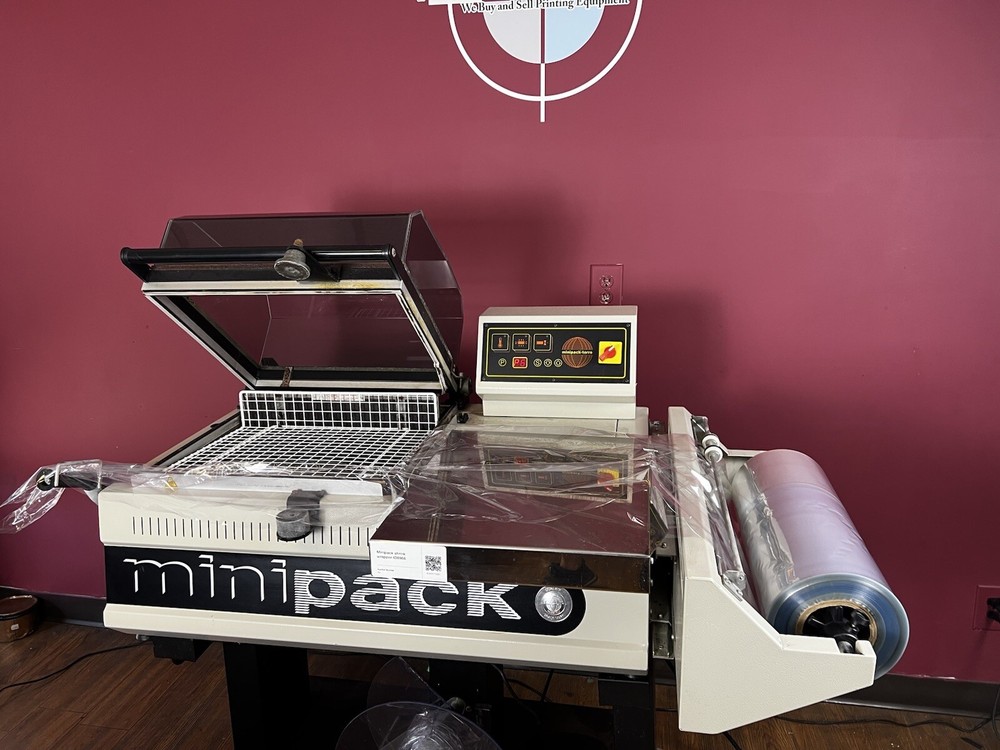 MINIPACK FM 75 DIGIT SEMI-AUTOMATIC SHRINK WRAP MACHINE !Video!