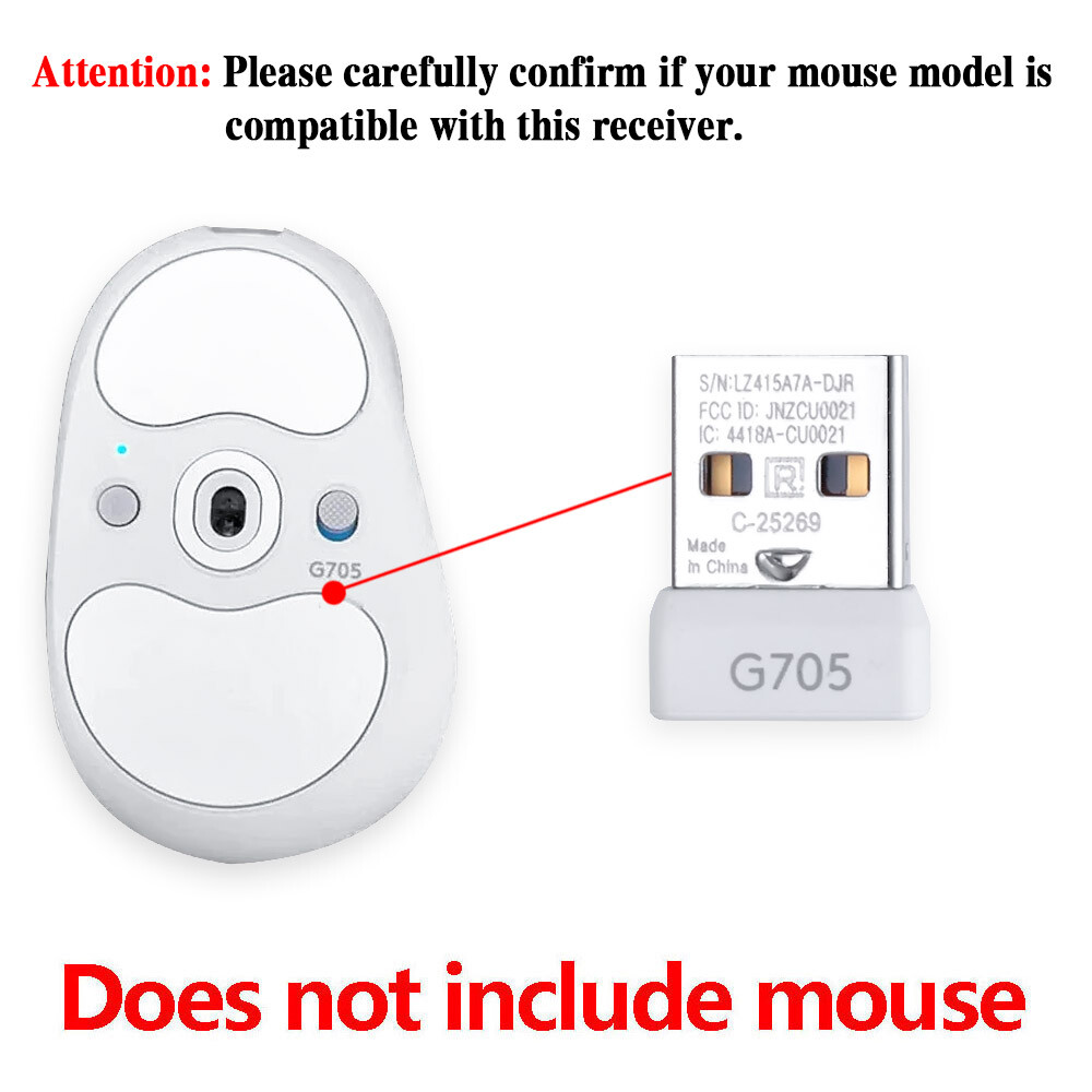 The usb Receiver Adapter Dongle for logitech wireless mosue G705