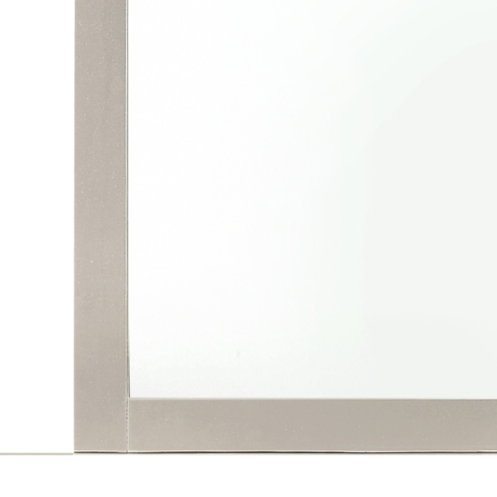 Elegant Silver Champagne Wall Mirror