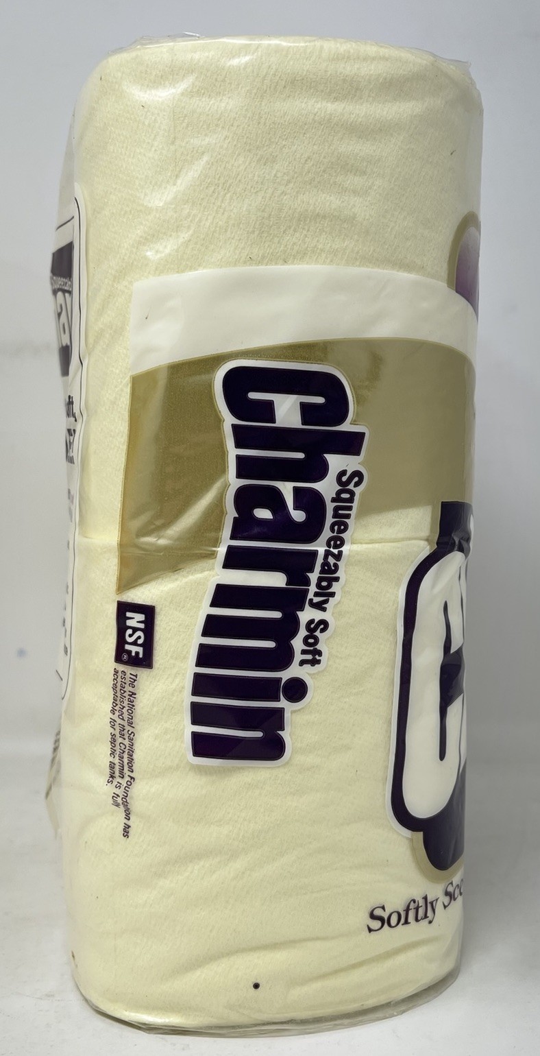 Vintage Charmin Squeezable Soft Toilet Paper Bath Tissue Movie Prop 1980s Yellow
