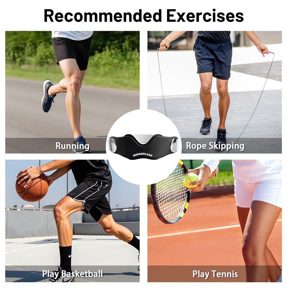 MANUEKLEAR V-Shaped Patella Bands, Adjustable Flex Wrap Patellar Tendon Suppo...