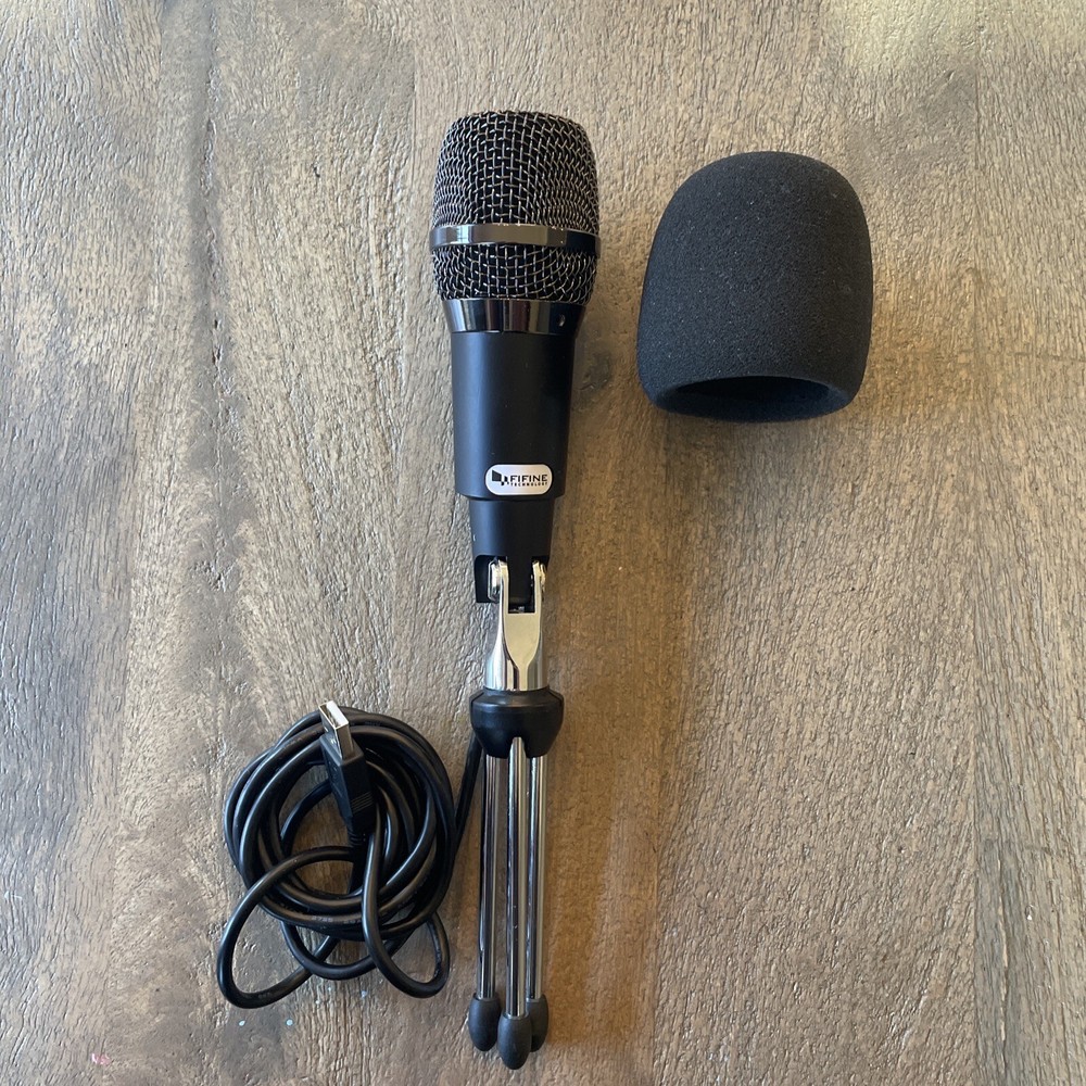 FIFINE K668 USB Microphone Condenser Plug & Play Windows/Mac Tested Works