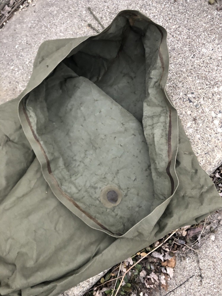 ORIGINAL WWII USGI ARMY USMC USN Rubberized invasion BAG WW2