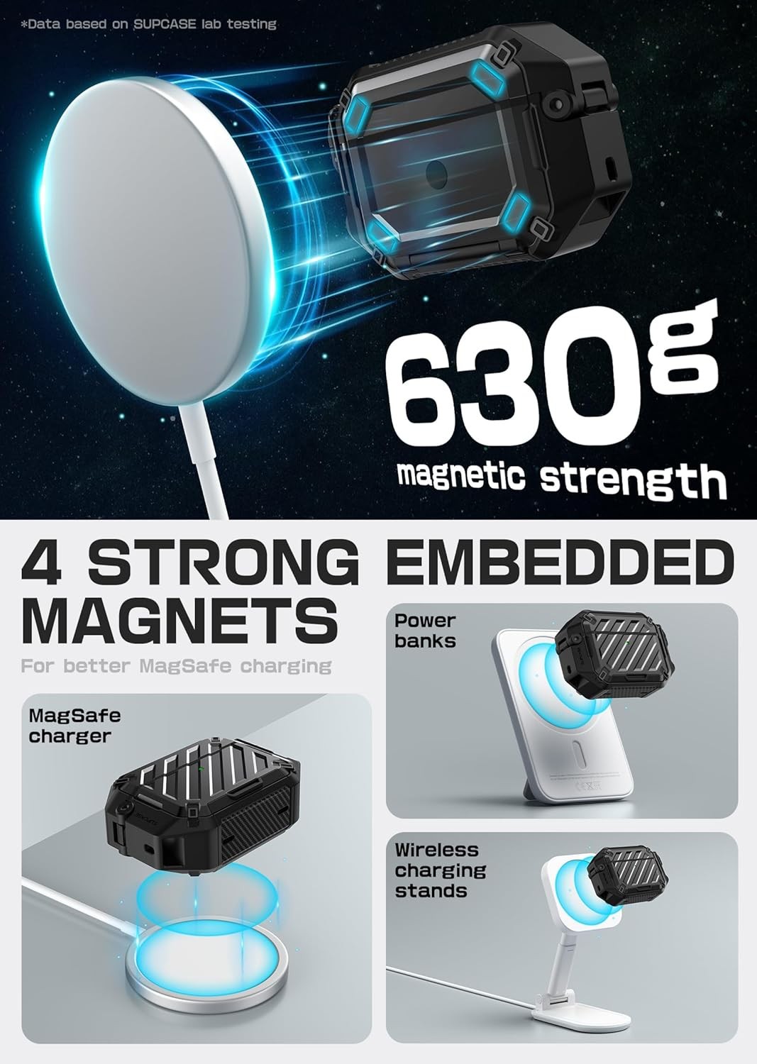 SUPCASE Ultra Drop-proof Case IP68 Headphone Cover for AirPods Pro 3 (3rd Gen)