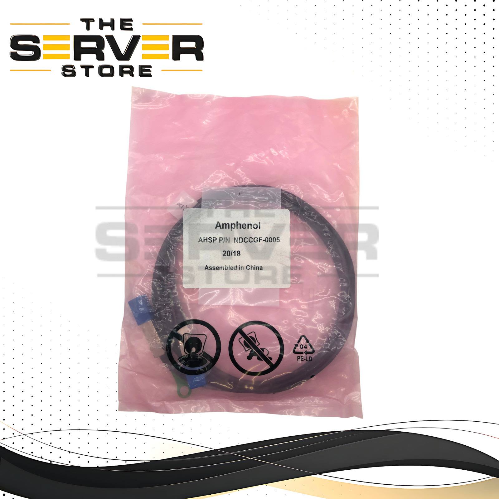 Amphenol 10G/25G SFP+ SFP28 DAC 3m Twinax Cable NDCCGF-0005