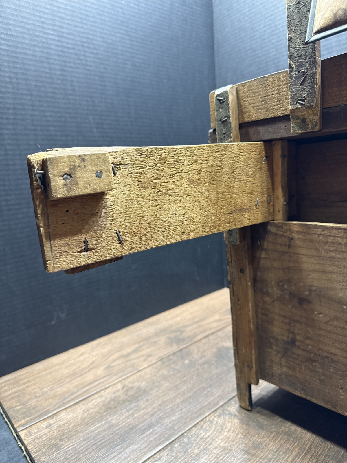 “ ANTIQUE EARLY 1900’s SALESMAN SAMPLE MINATURE FURNITURE DISPLAY WITH MIRROR “