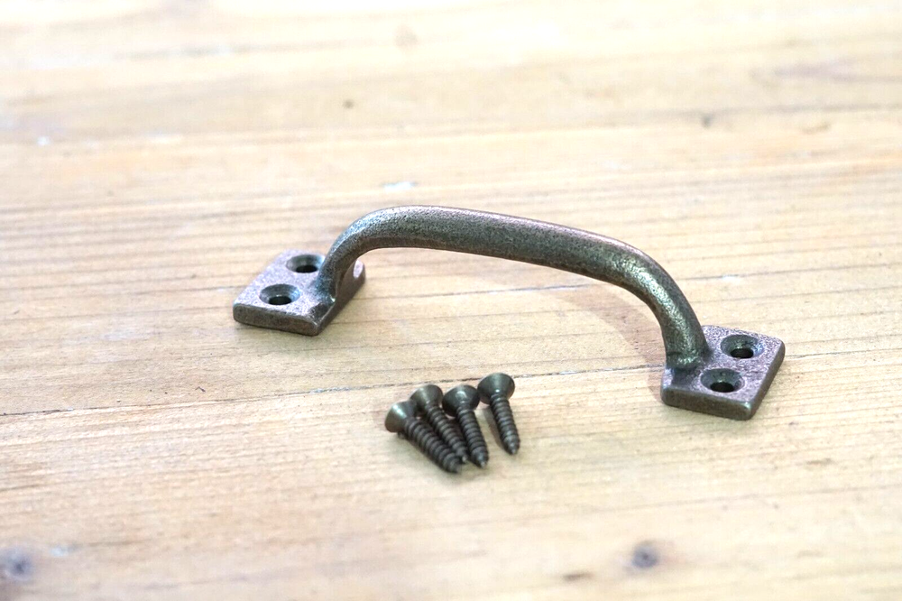 20 BRASS COLOR HANDLES DRAWER PULLS 4" KITCHEN CABINET WINDOW PULL GRASP BULK