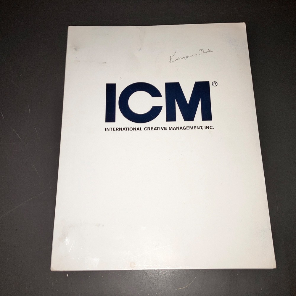 KANGAROO JACK (9/22/99) Early Title "Down & Under" / Revised Draft / ICM Covers!