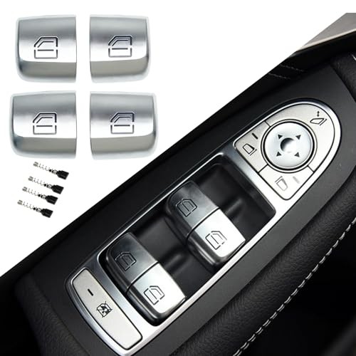 Master Power Window Switch Button Compatible with Mercedes Benz C E GLC 4pcs