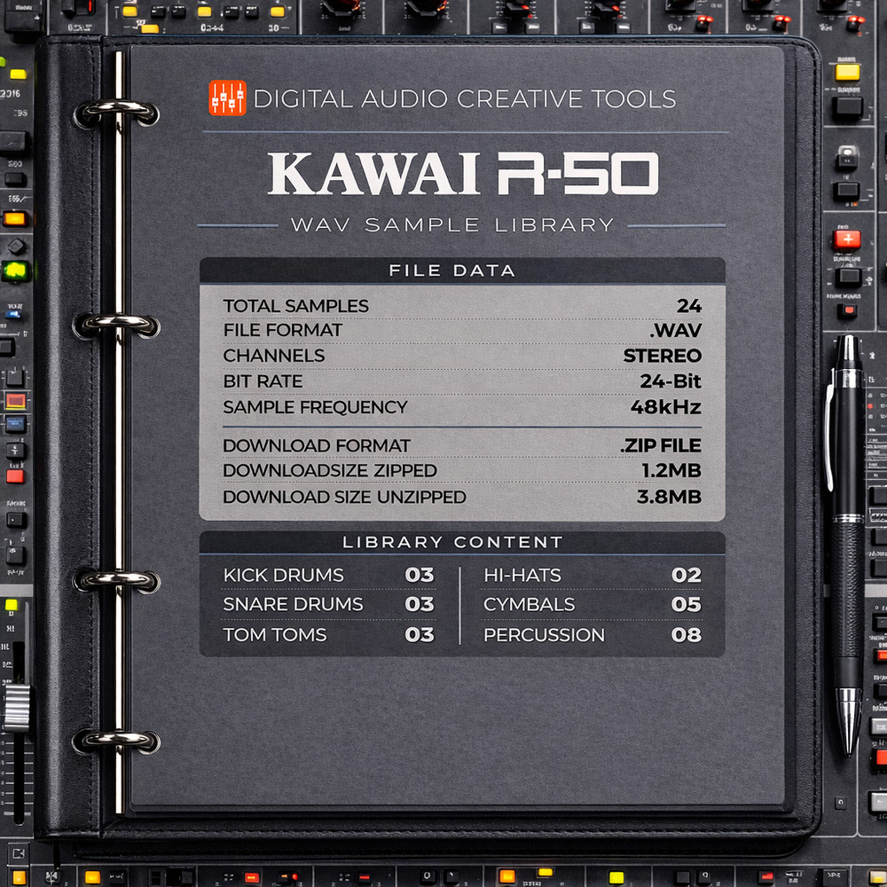 Kawai R-50 Drum Machine Sample Library