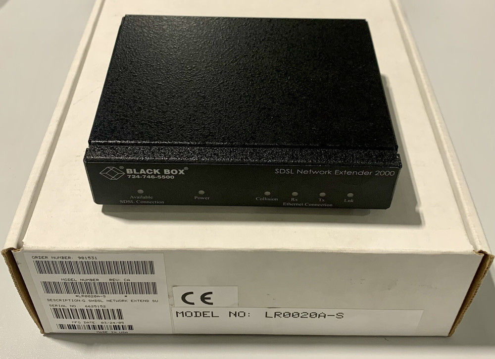 Black Box LR0020A-S / SNEG2000G-S SDSL 2000 Network Extender  *NEW*