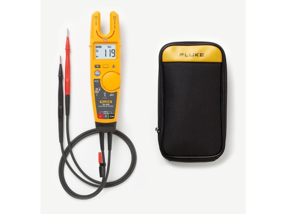 Fluke T6-600/C60 - Electrical Tester with FieldSense; Includes Soft Carrying