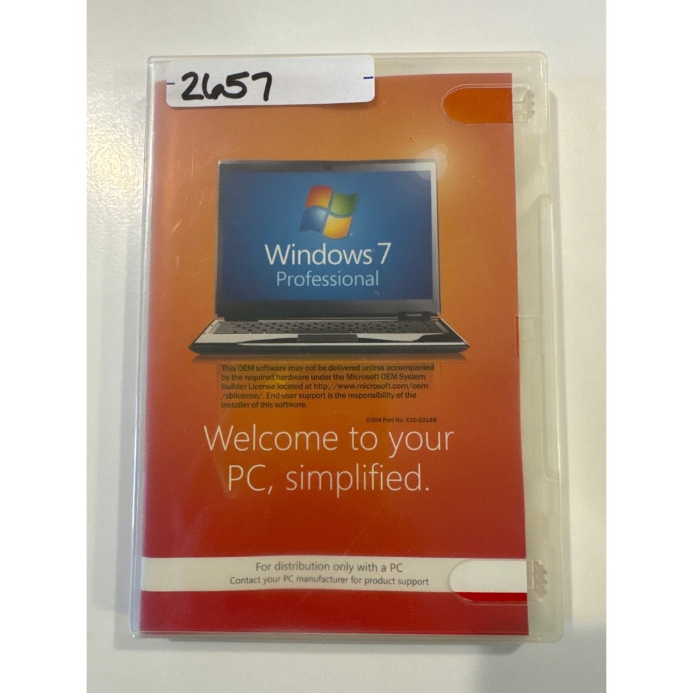 Microsoft Windows 7 Professional w/ Product Key