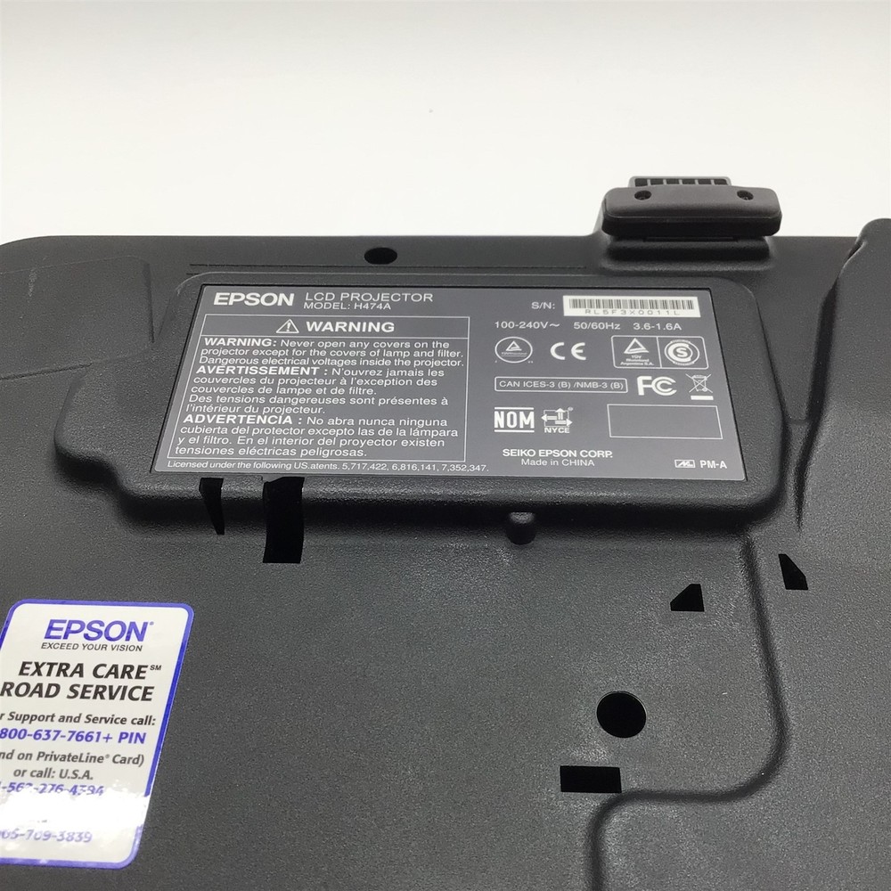 Epson PowerLite 1940W LCD Projector - H474A